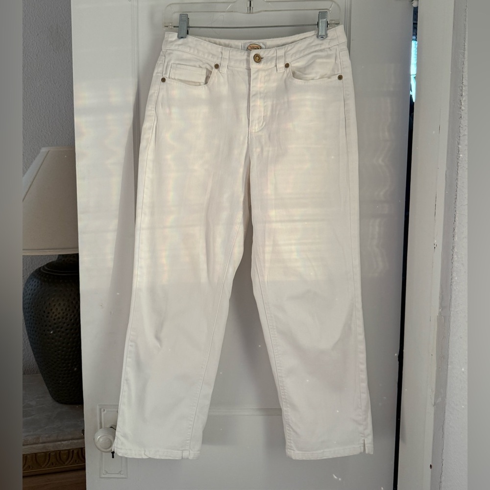White Talbots cropped pants